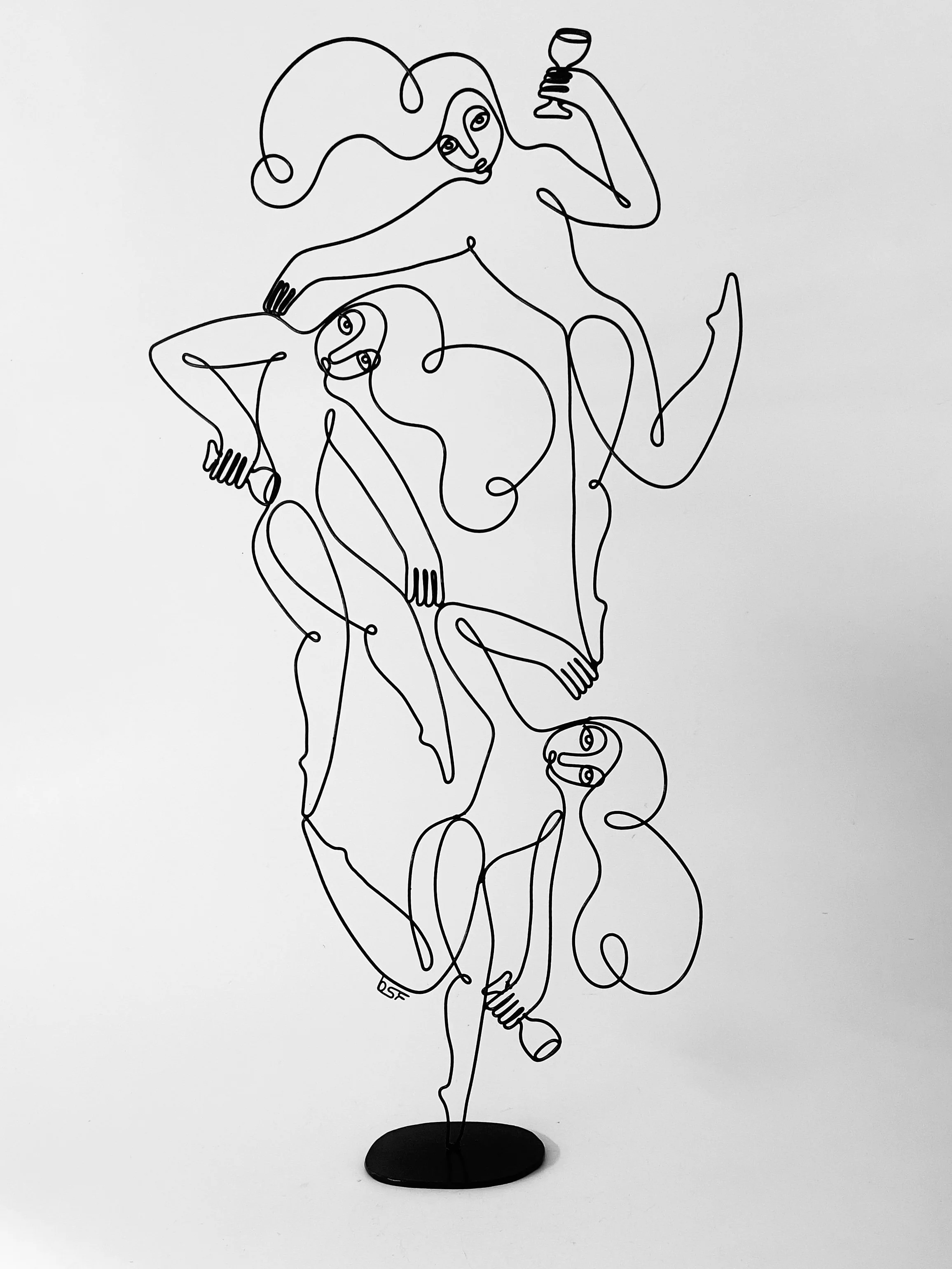 Party Animals (Witches’ Sabbath) 3, 2025, Powder Coated Steel, 13.5”x25”x3"