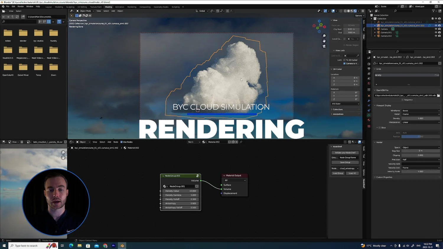 Houdini Cloud Simulation Course — Break Your Crayons