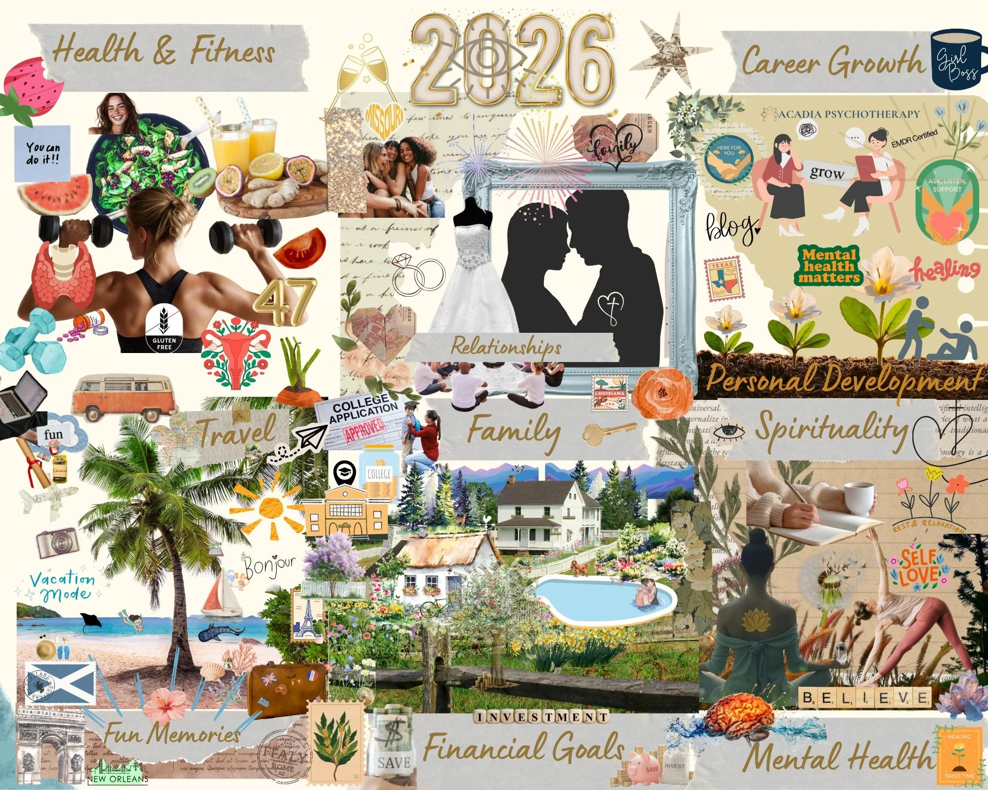 Designing the Life You Want: How Vision Boards Support Mental Health and Well-Being