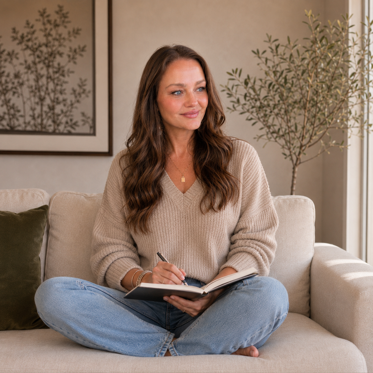 Client journaling to explore emotions, beliefs, and therapy goals during EMDR preparation in McKinney, Texas.