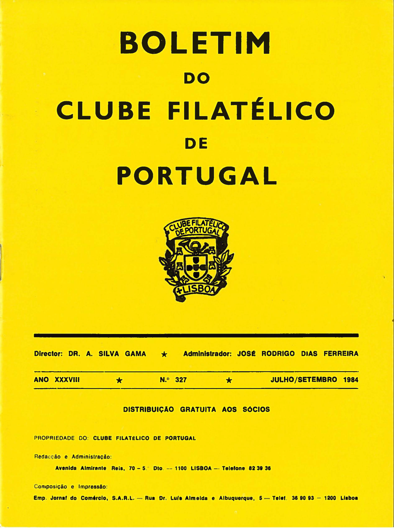 N.º 327 
julho/setembro 1984