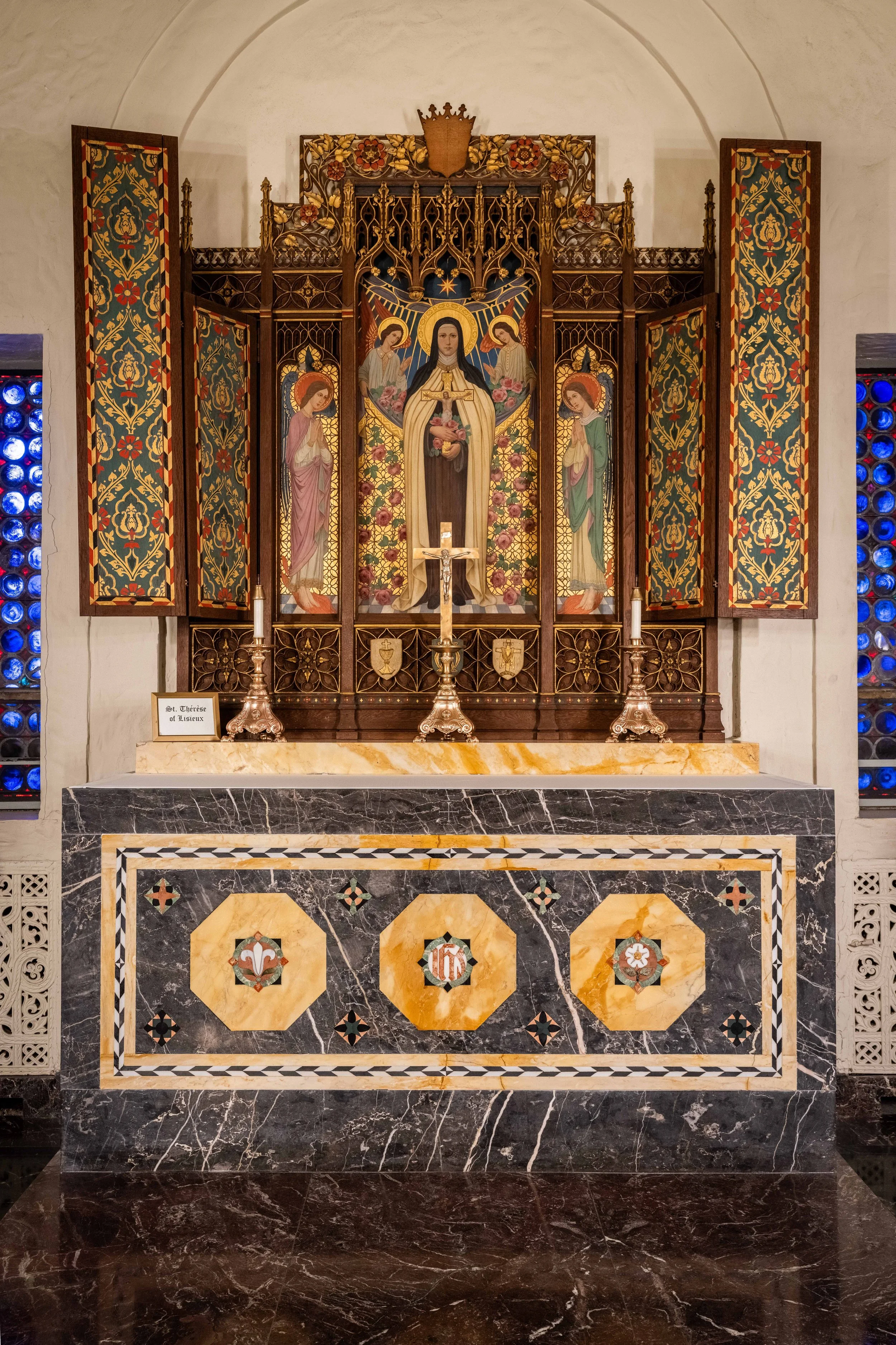 The altar of St. Thérèse of Lisieux at the Seminary of the Immaculate Conception | Huntington, NY