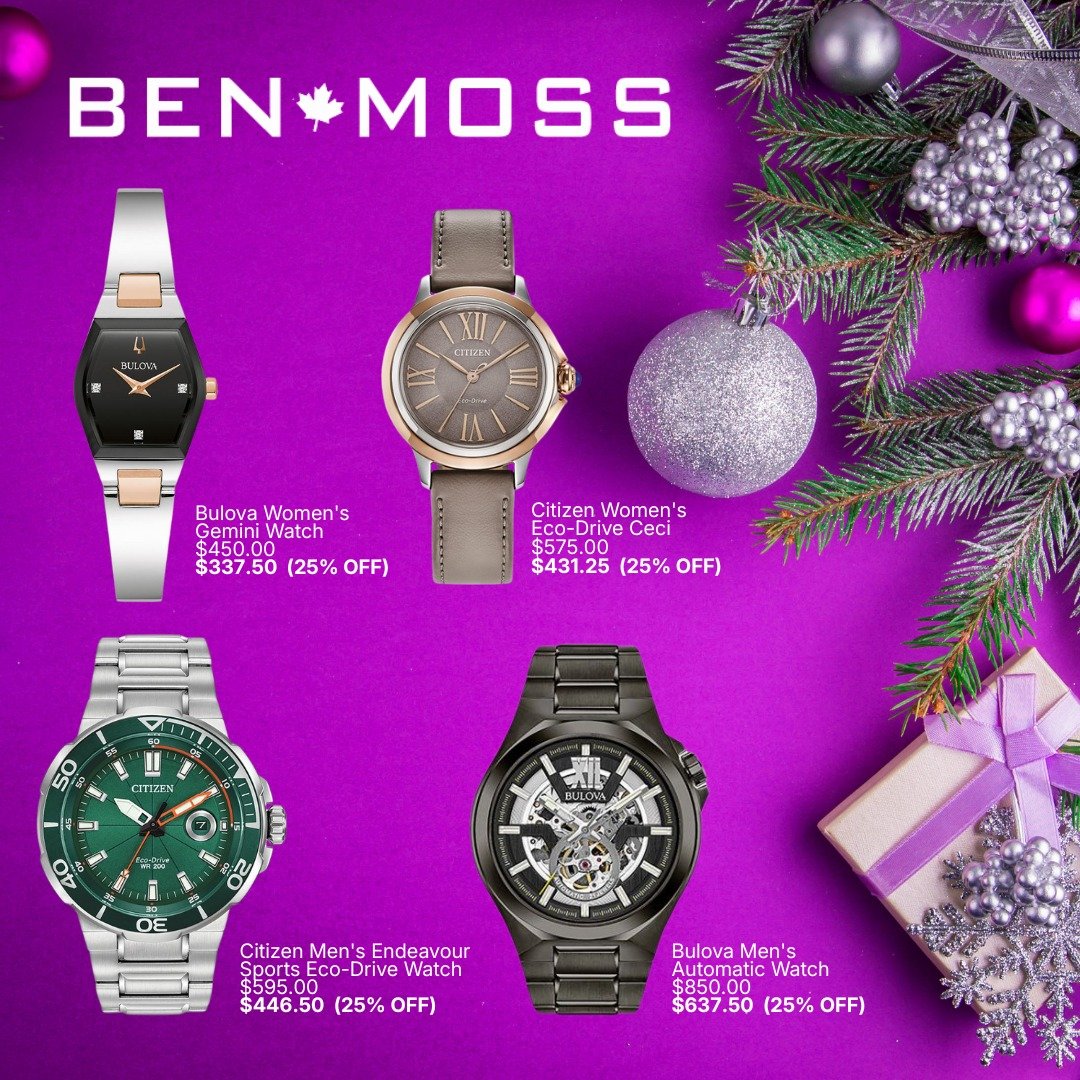 Looking for gift ideas? Ben Moss has some amazing watches for both him and her!