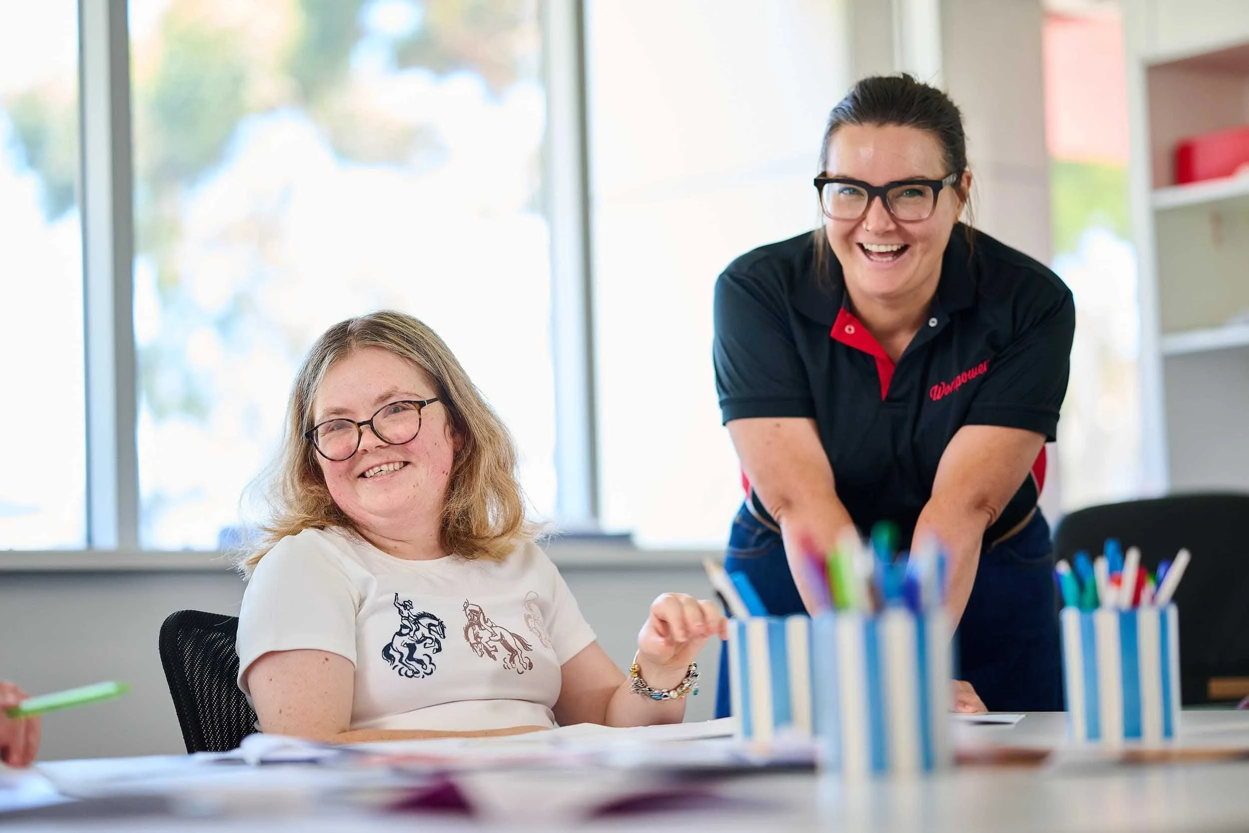 Workpower's learn program designed to help build skills for people with disability