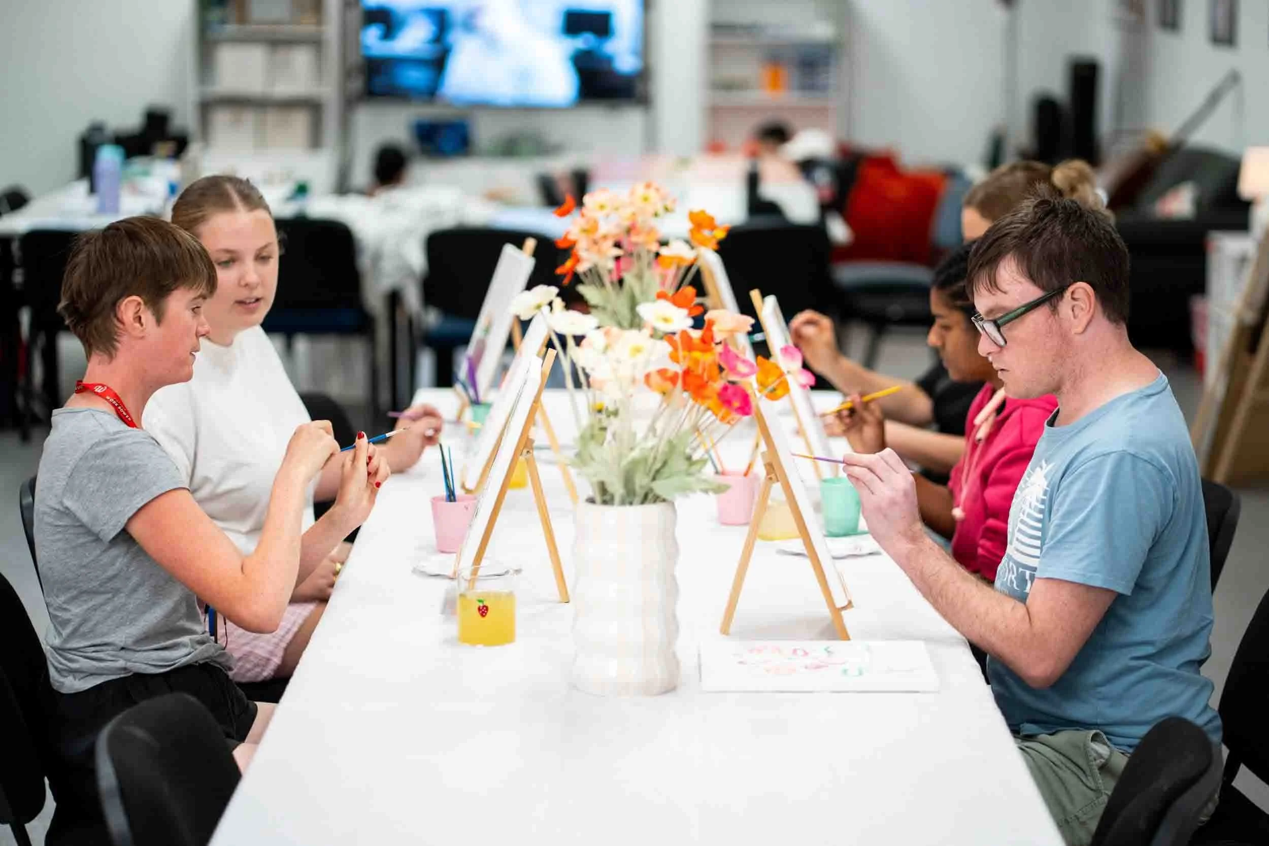 Join Workpowers programs and groups like art and games