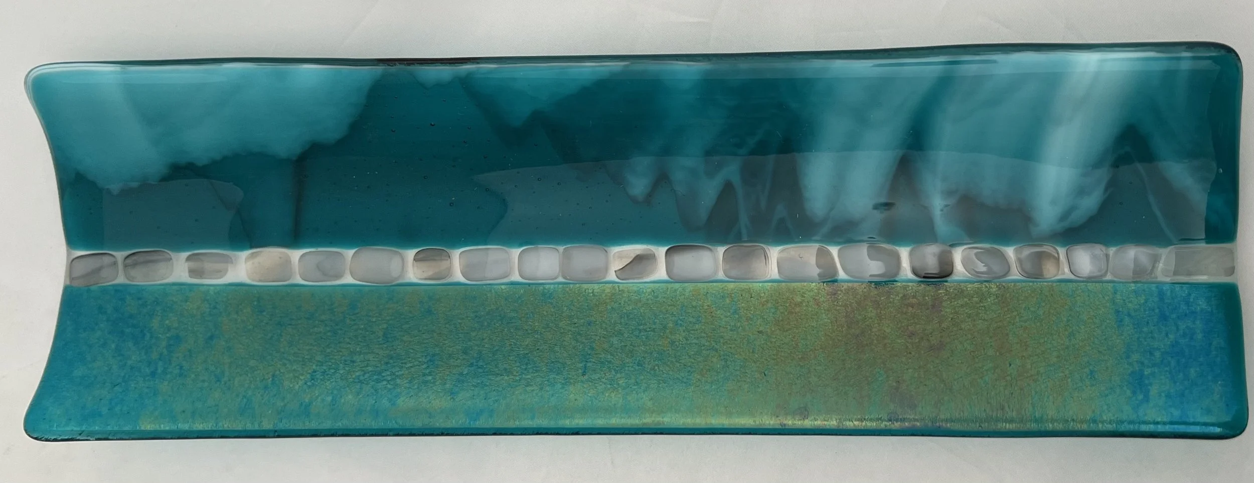 Peacock Tray by Carol Lutz