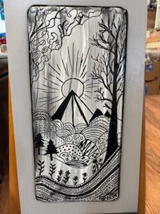 Sgraffito on Glass with Karen