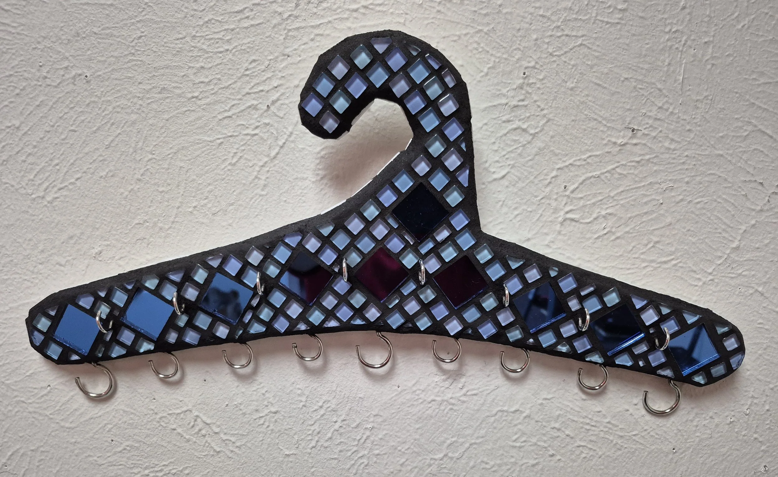 Reflecting Blue Jewelry Hanger by Leah Mitchell