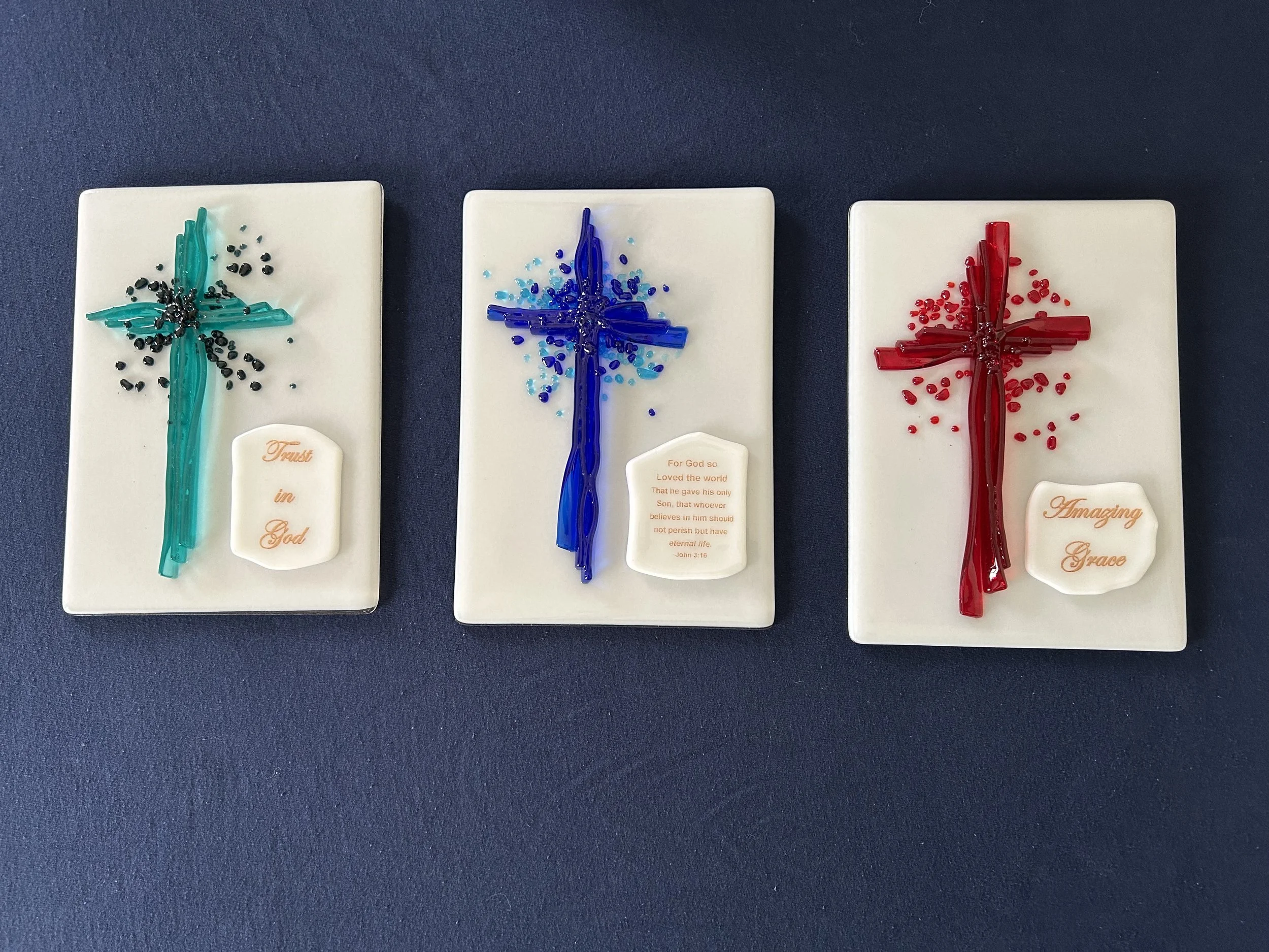 On the Cross - Series 1 - Trust in God, Series 2 - Amazing Grace, Series 3 - John 3:16 by Delfie Martinez