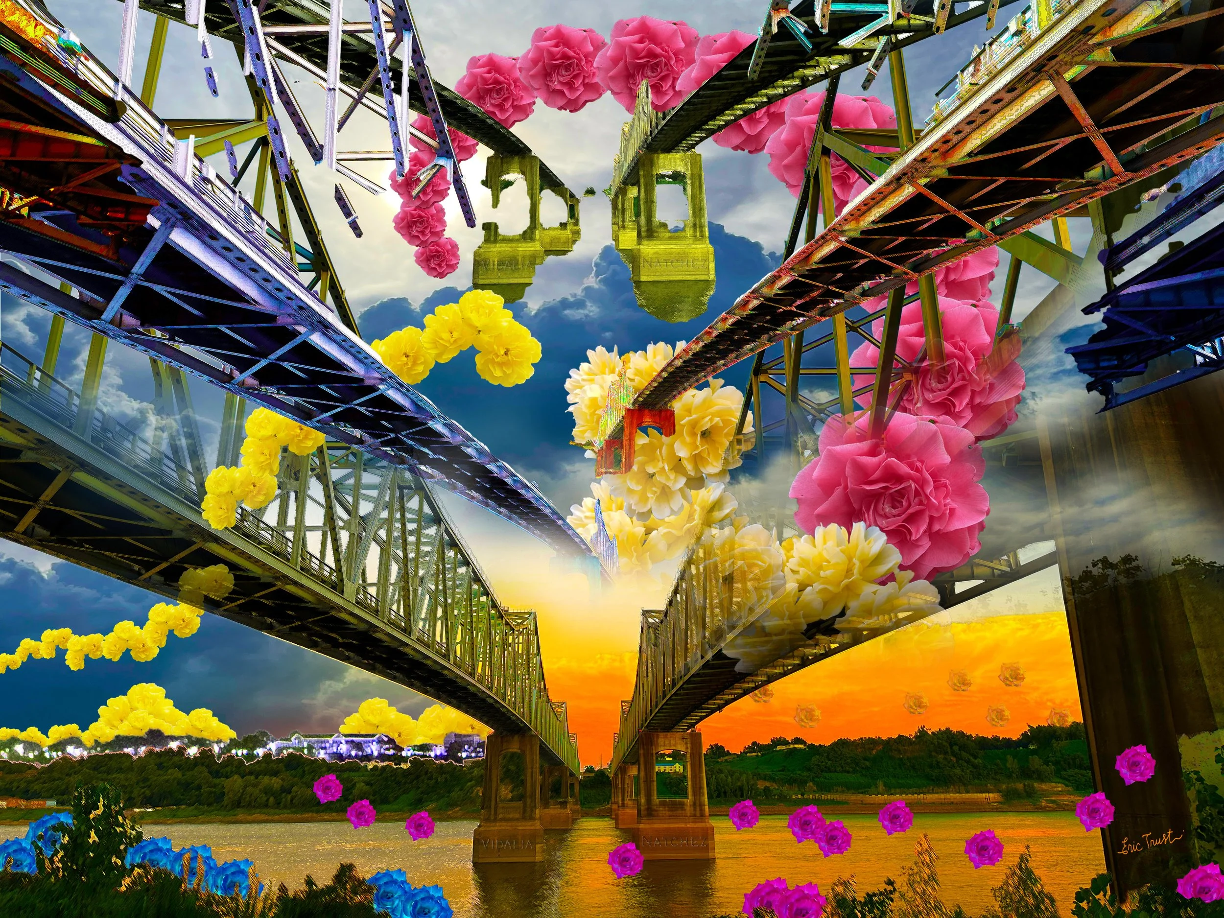 Bridge, River, and Sky by Eric Trust