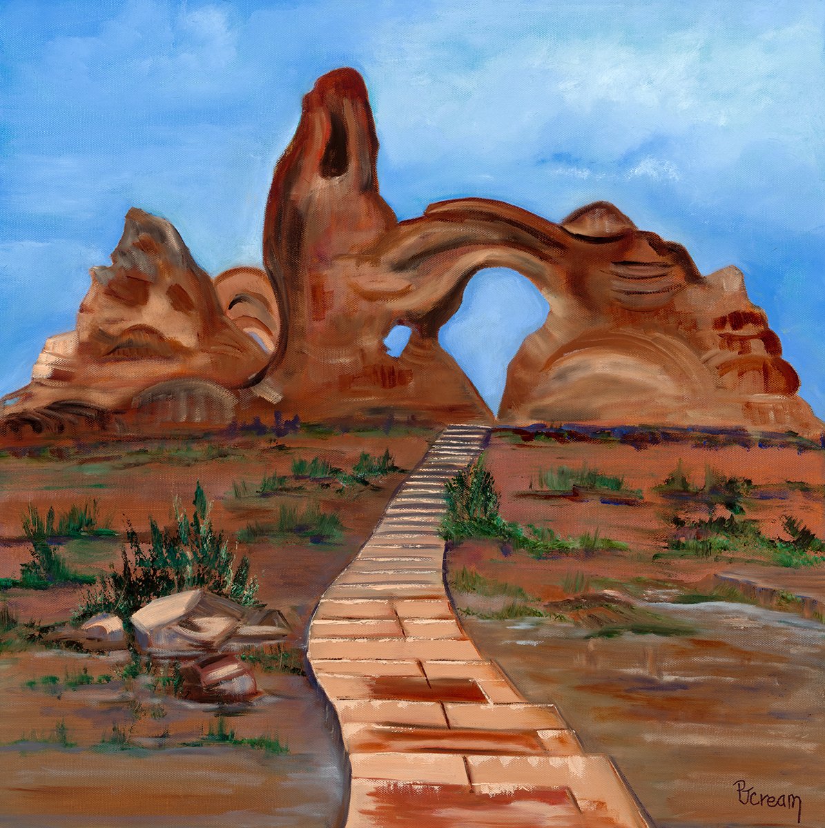 Pathway to Arches by Patricia Cream