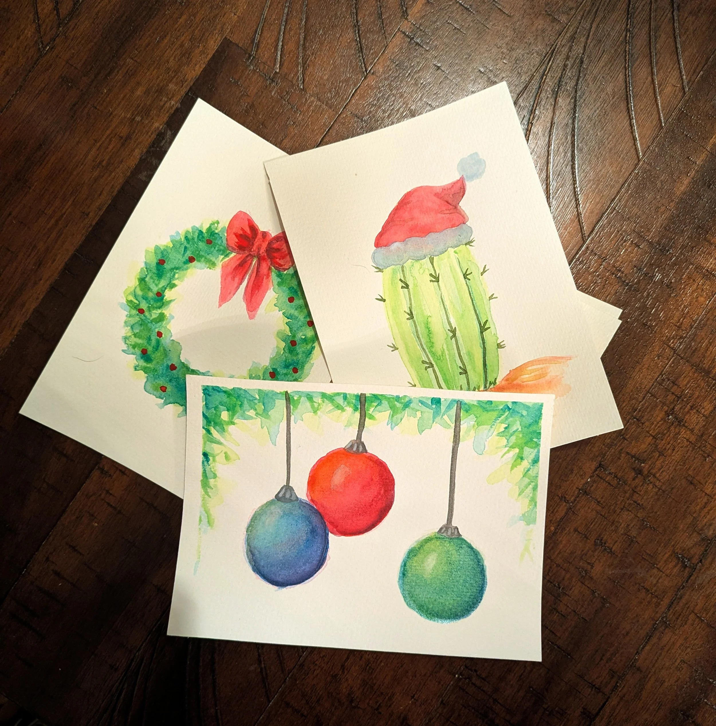 11.13.26, 6-9pm: Watercolor Holiday card-making with Mikaela