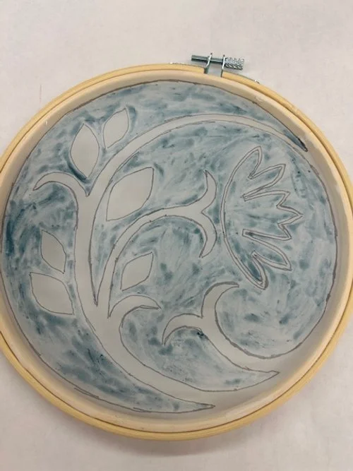 4.22.26, 10-4: Screen Printing with Glass Powder with Delfie