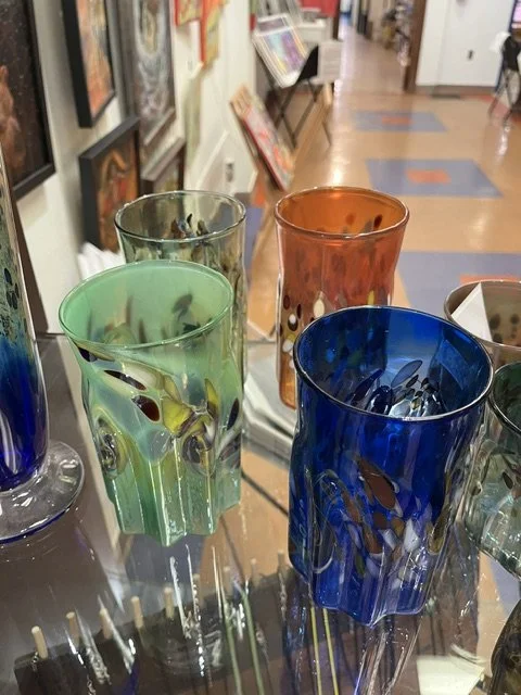 Tall Blown Glass Tumbler by Patrick Morrissey/Prairie Dog