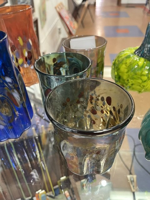 Short Blown Glass Tumbler by Patrick Morrissey/Prairie Dog