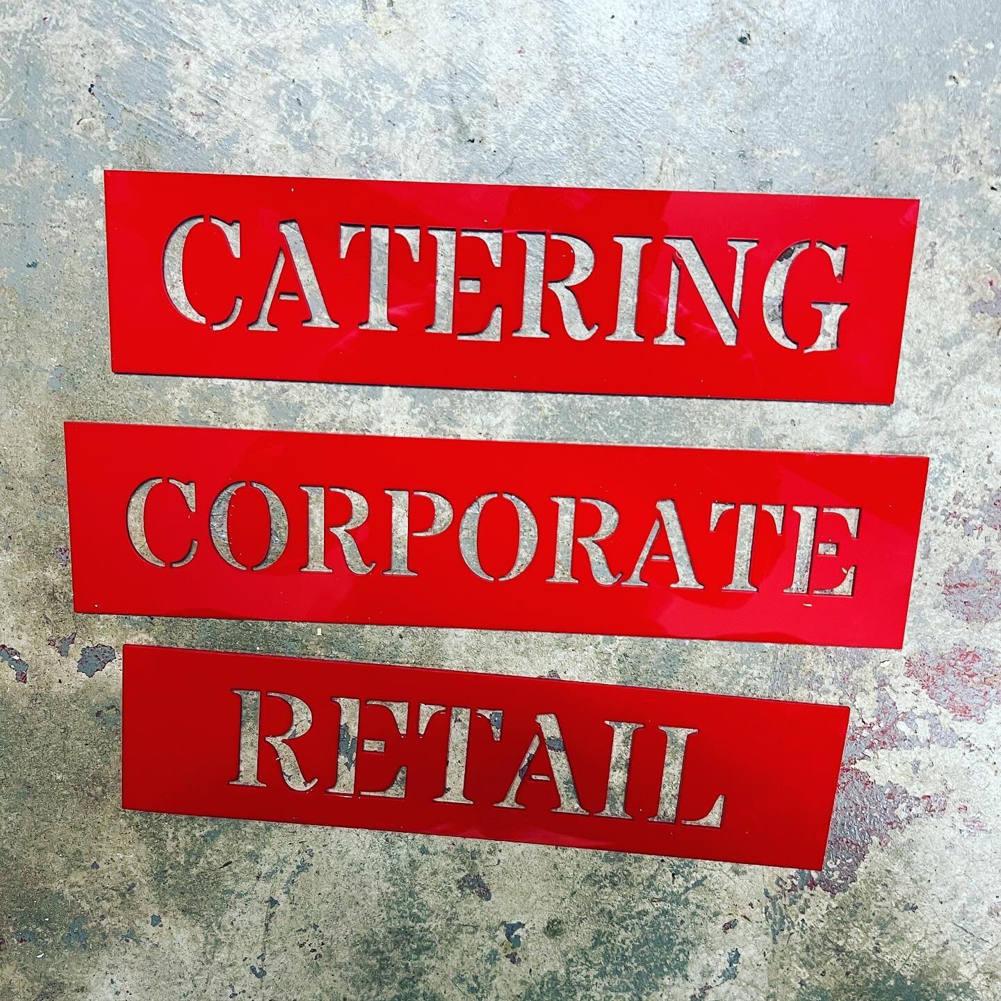 Acrylic lettering signs. (For spray painting) #customsigns #lasercut