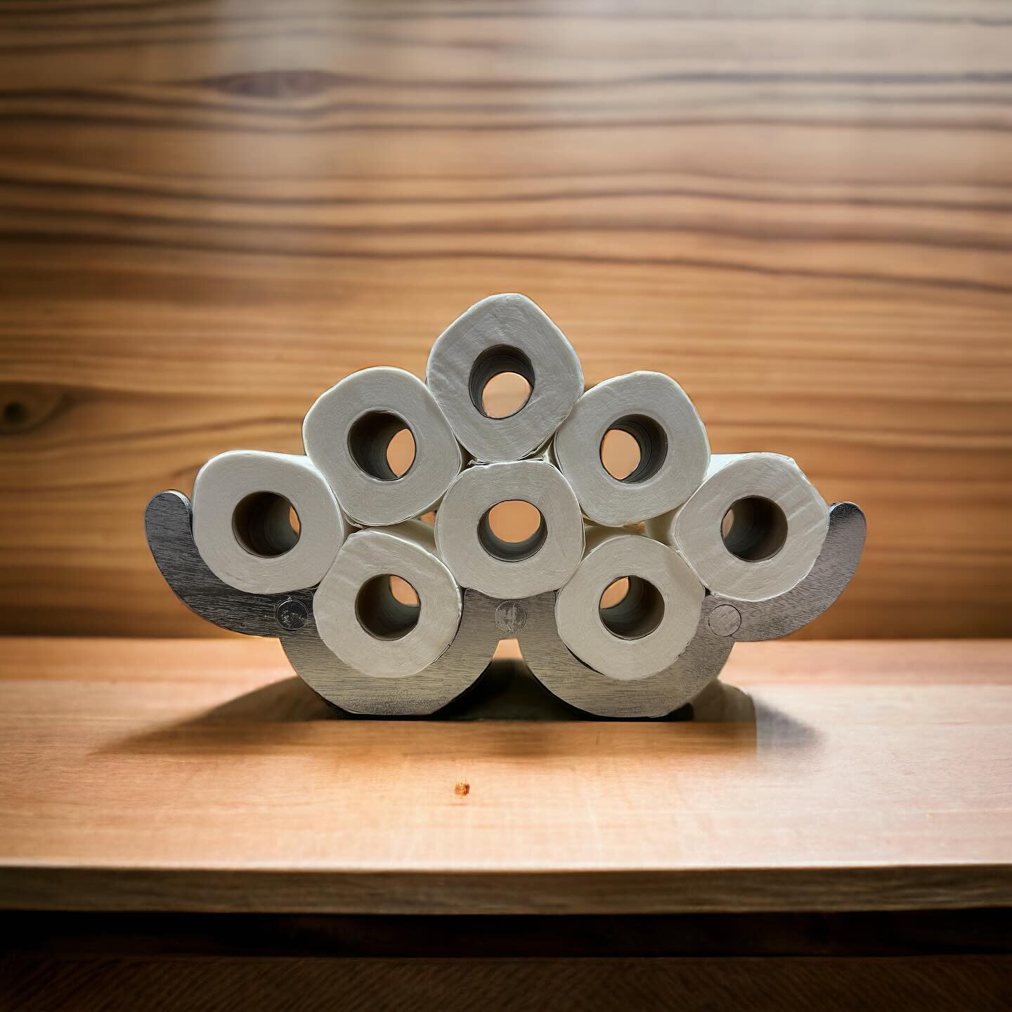 Made a Cloud ☁️ Toilet Roll holder on the laser today. Handy and fashionable storage item for your bathroom @craftedcreations_nz #loorolls #clouds #lasercut