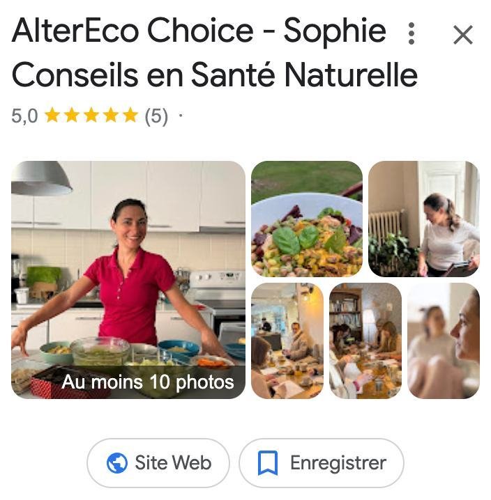 💚 Nouvelle &eacute;tape dans l'aventure auto-entrepreneure! 

Maintenant, tu peux 
✅ me trouver sur Google 
✅ lire les avis laiss&eacute;s par mes clients
✅ r&eacute;server ton appel d'introduction gratuit 

👇 D'ailleurs, quelle serait ta recherche