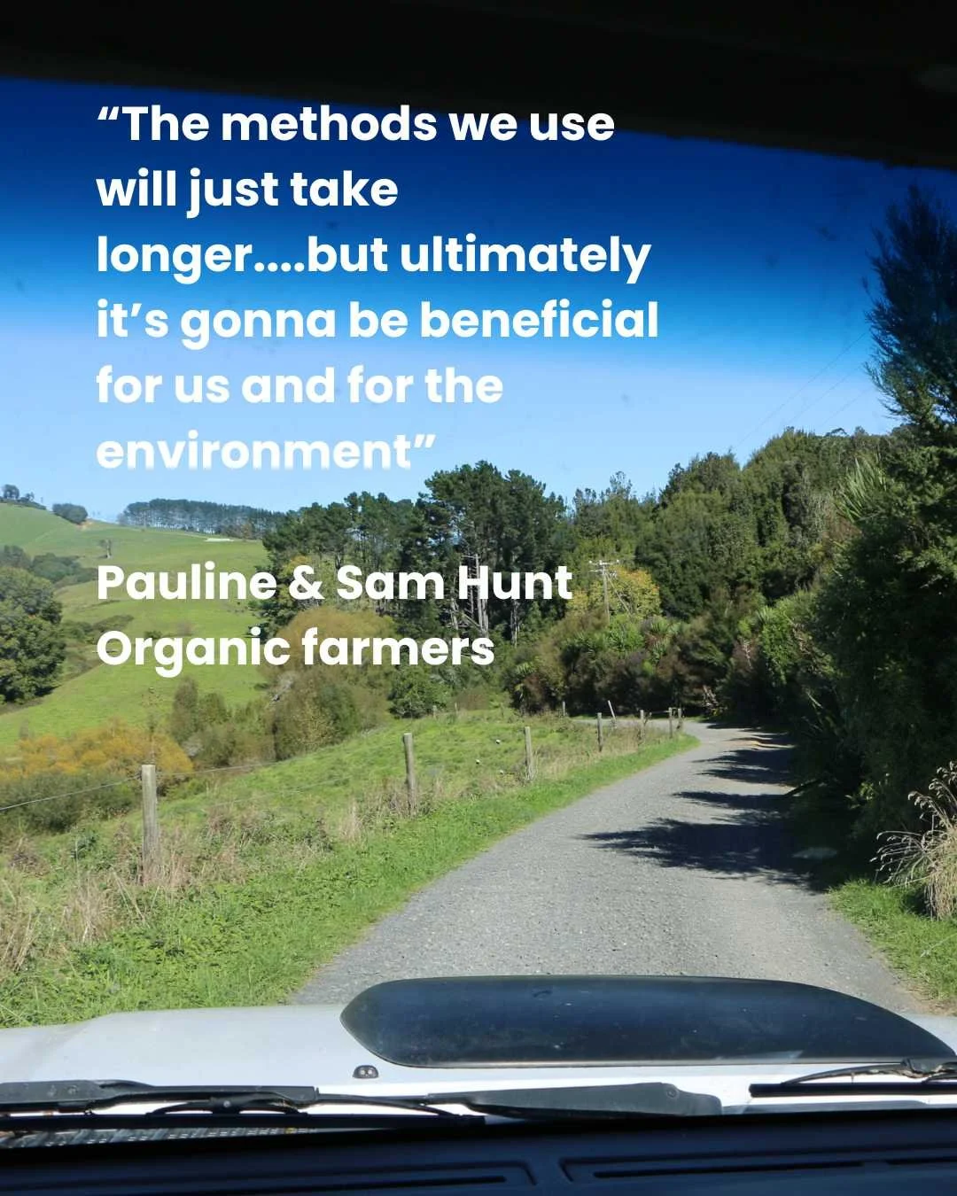 On the most recent episode of Sunday Sanctuary, producer Sam went to visit Pauline and Sam Hunt who farm organically in South Waikato. Listen to the full episode, called 'Caring for Creation', wherever you get your podcasts (It's a goodie!) 🎧