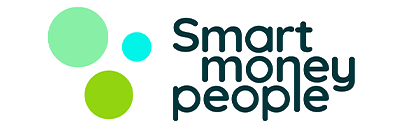 Logo with three green and blue circles next to the text 'Smart Money People'