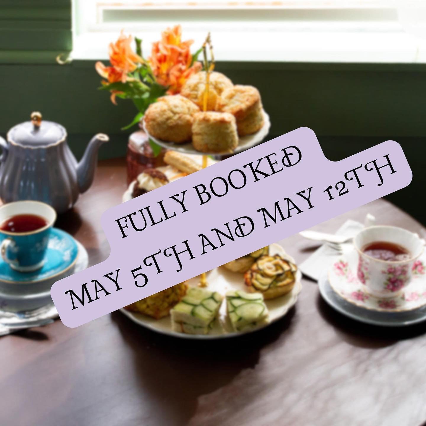 Okay so we are blown away! 💜🦊💜 We have so much love in our hearts right now because right now it looks like our Afternoon tea service has fully booked up in less than an hour. We are so grateful for everyone who sent in a reservation and we will b