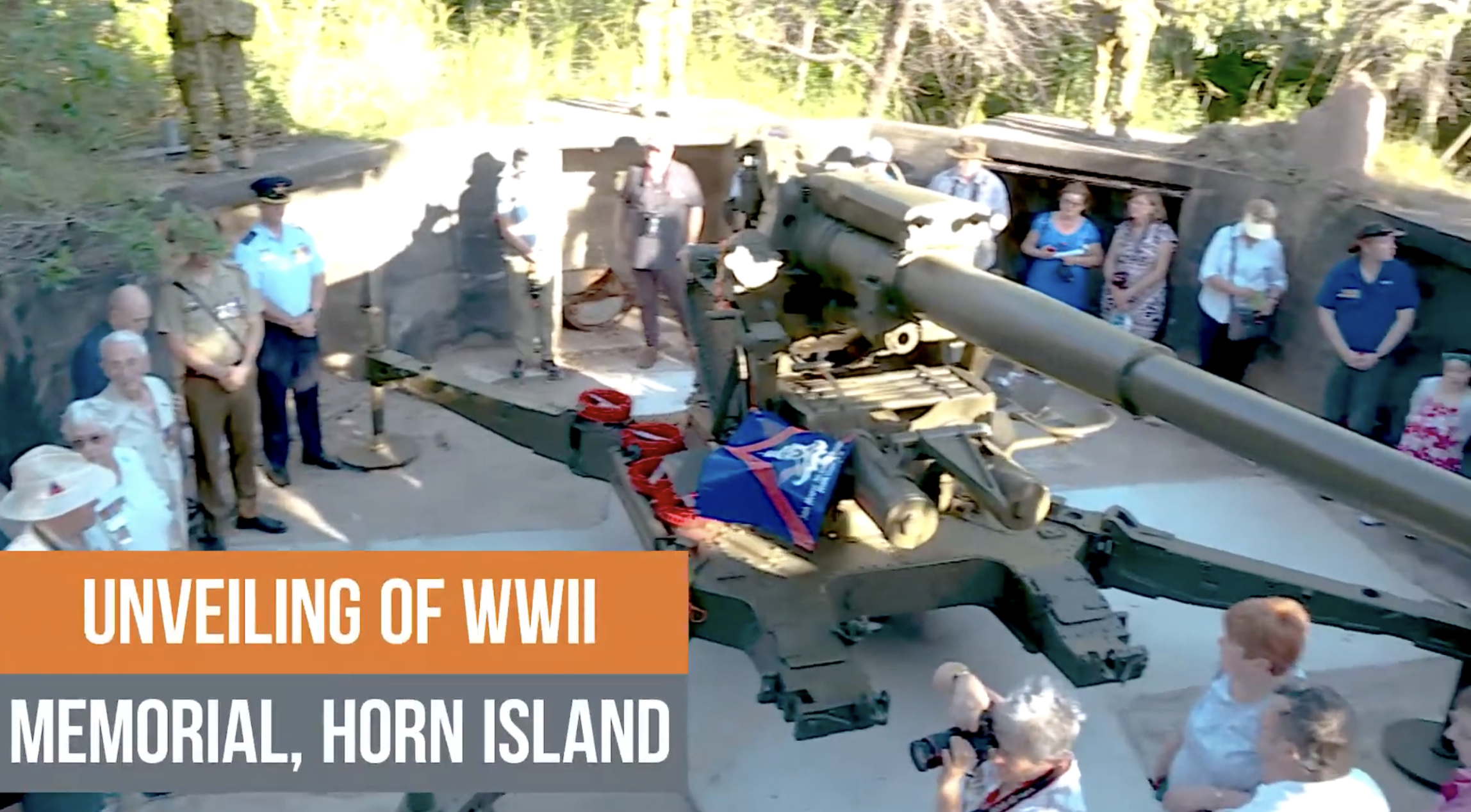 Memorial service for the 34th Australian Heavy Anti-Aircraft Battery
