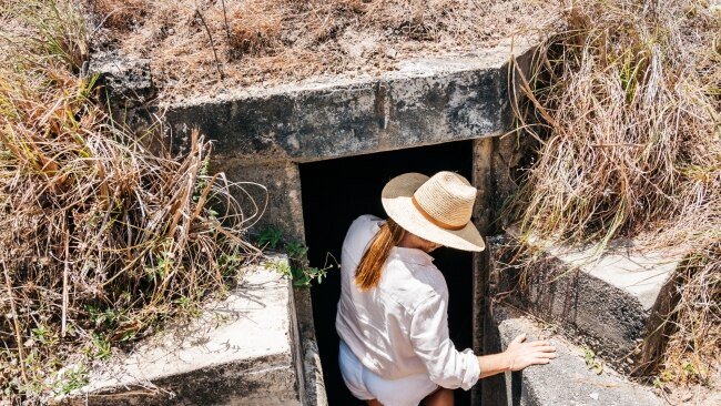    The Horn Island In Their Steps tour explores slit trenches and other WWII sites. Picture: Tourism Queensland   