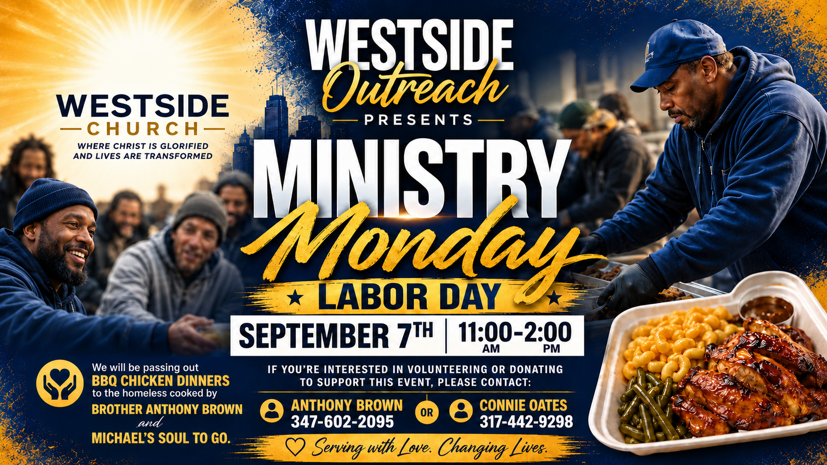 Westside Outreach Ministry Monday (Labor Day)