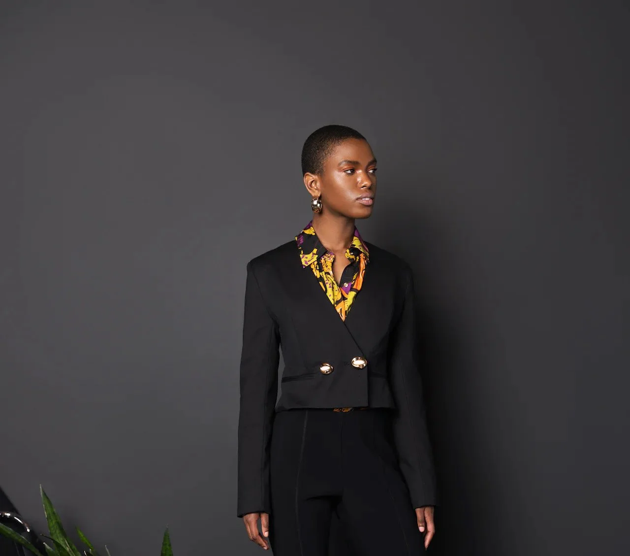 Gabby Crop Jacket - Noir