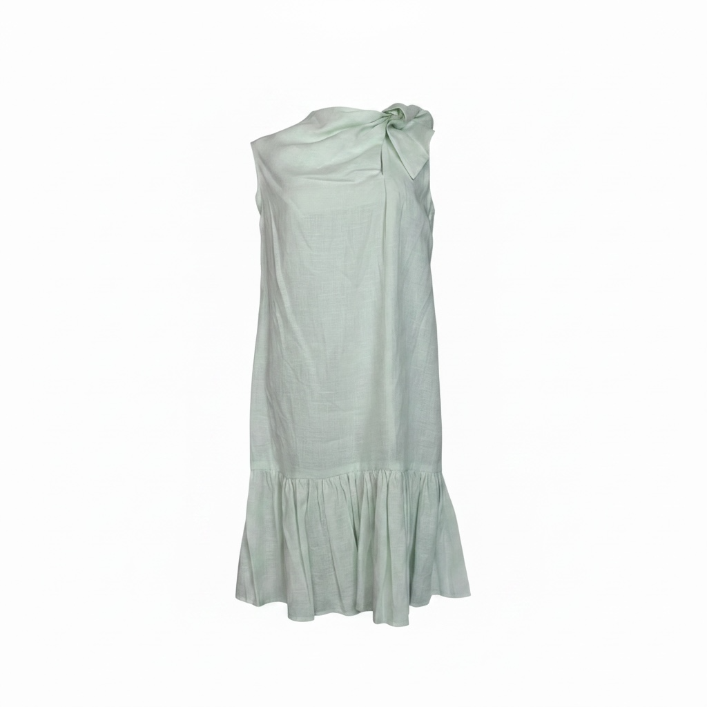 Serenity Bow-Neck Shift Dress