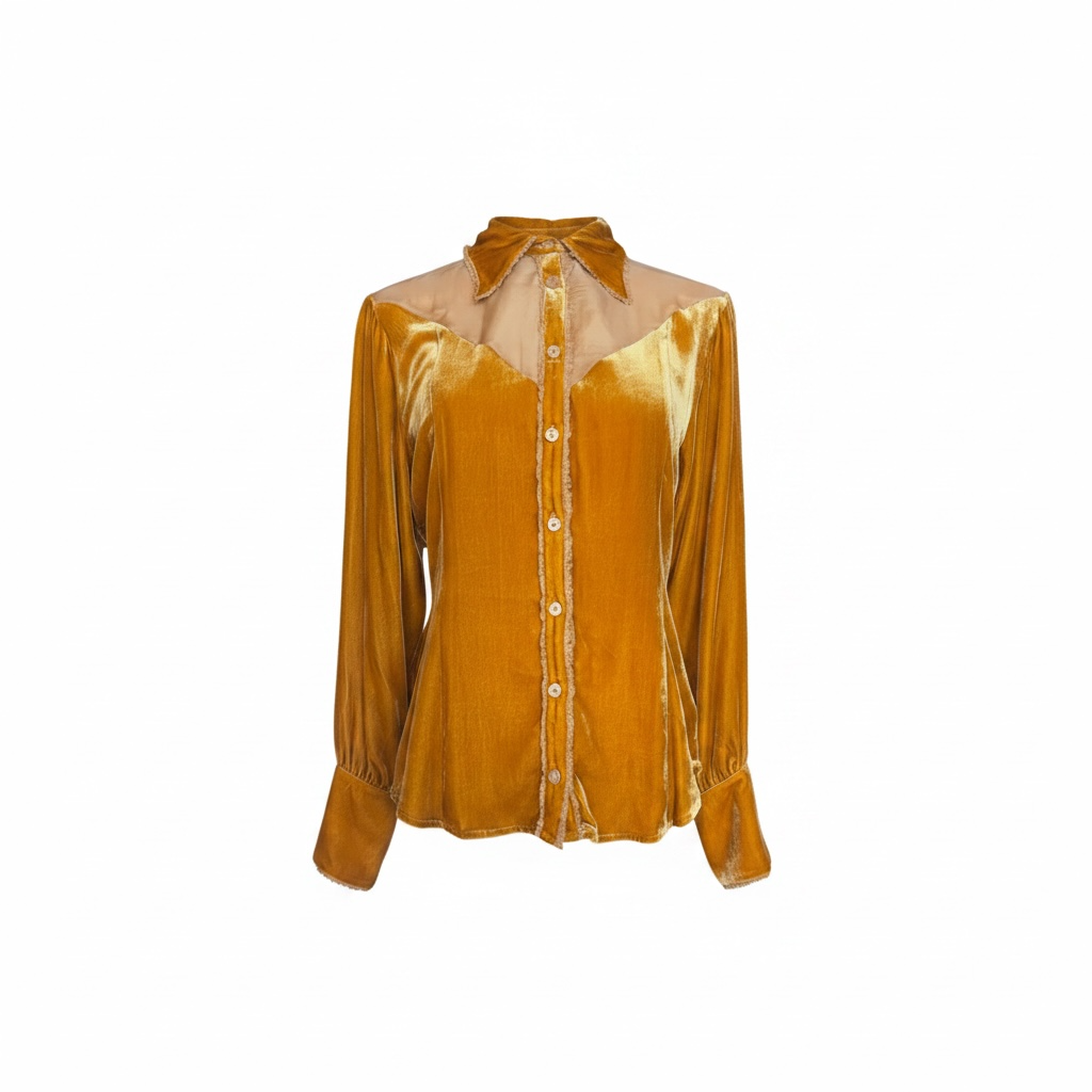 Bella -Silk Button Down