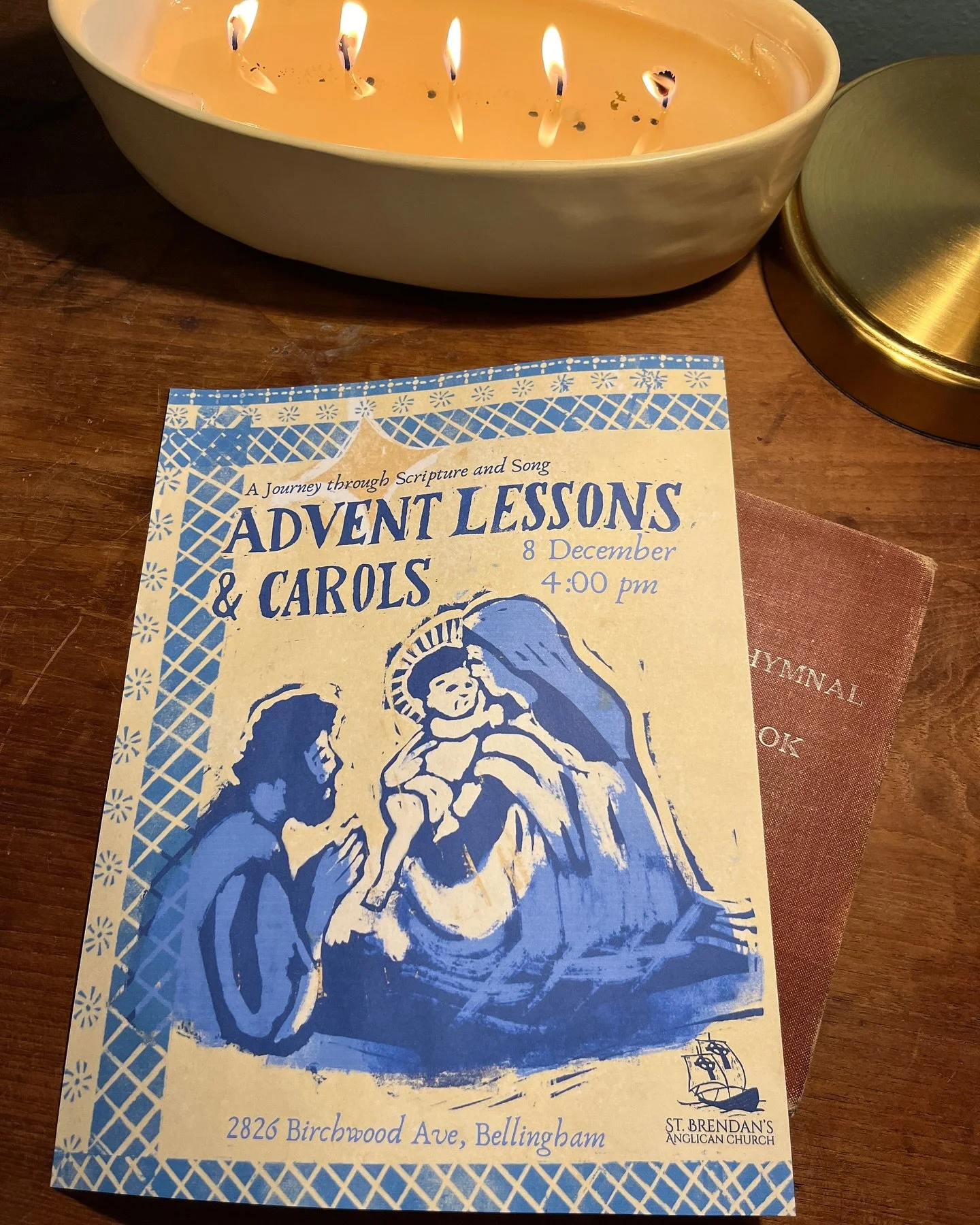 Join us in two weeks, on Dec. 8, for a late afternoon / evening of Advent Lessons and Carols &mdash; it&rsquo;ll feel like evening with how early it&rsquo;s been getting dark! Our hope is the Light that&rsquo;s to come, who will light up the whole wo