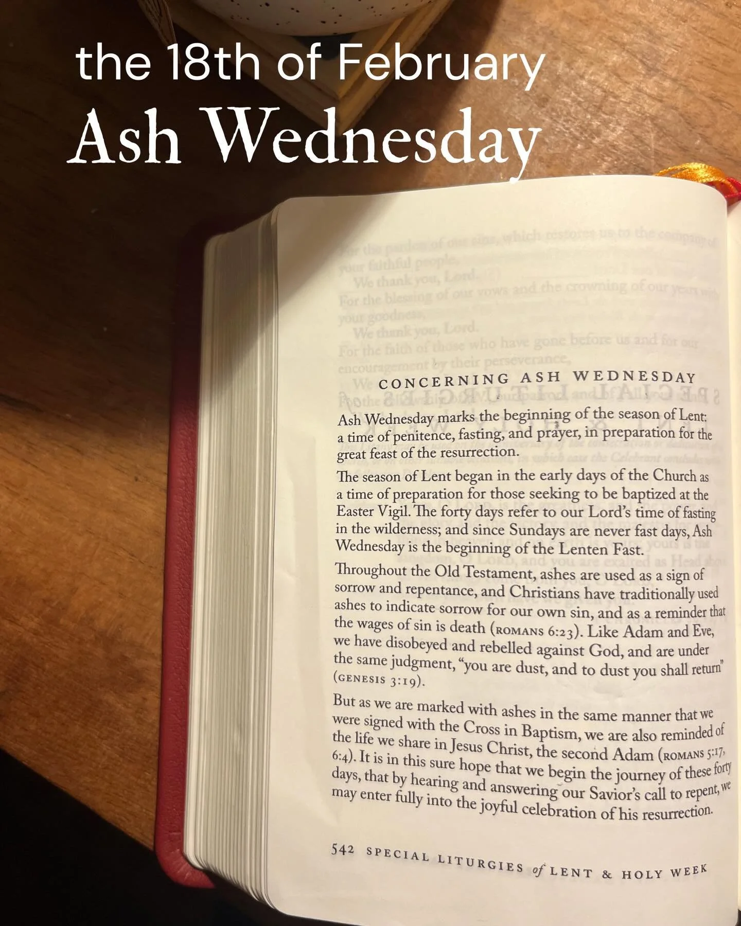 Join us for our Ash Wednesday service, 12 pm on Feb 18 at 2826 Birchwood. If you can&rsquo;t make it, talk to Fr. McLean about a brief liturgy and imposition of ashes at the church office. Zoom in on the photo for the description of Ash Wednesday in 