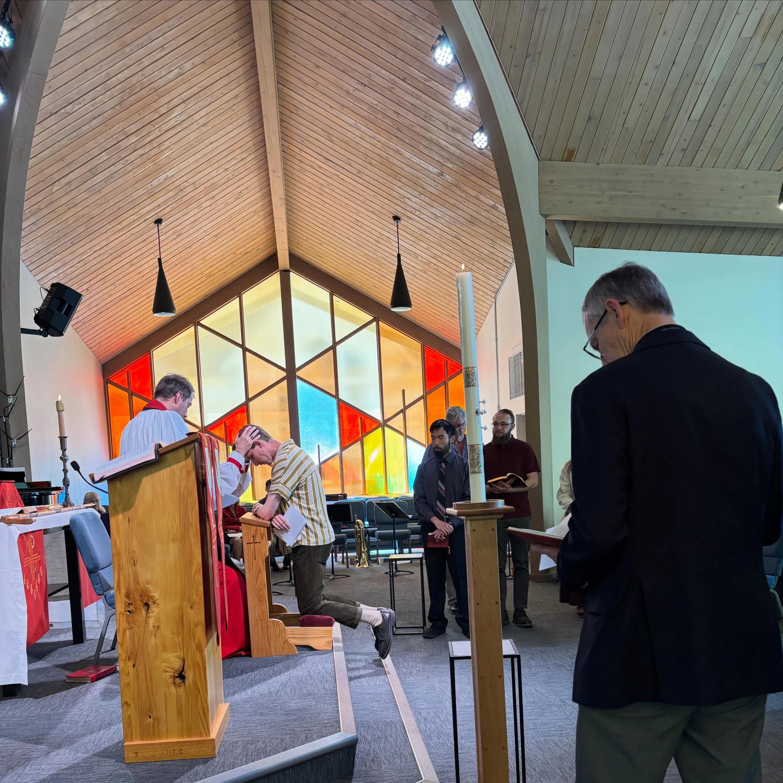 What a wonderful Pentecost we shared together yesterday with our Bishop&mdash;5 confirmations and 1 reception! 
[1] When the day of Pentecost arrived, they were all together in one place. [2] And suddenly there came from heaven a sound like a mighty 