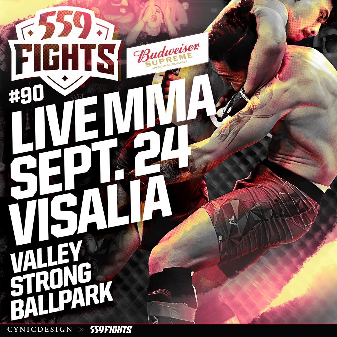 New fight graphics for Californias leading amateur MMA and grappling promotion, @559fights These are always a lot of fun to work on.

#mma #559 #graphicdesign #freelancedesign #mmagraphics