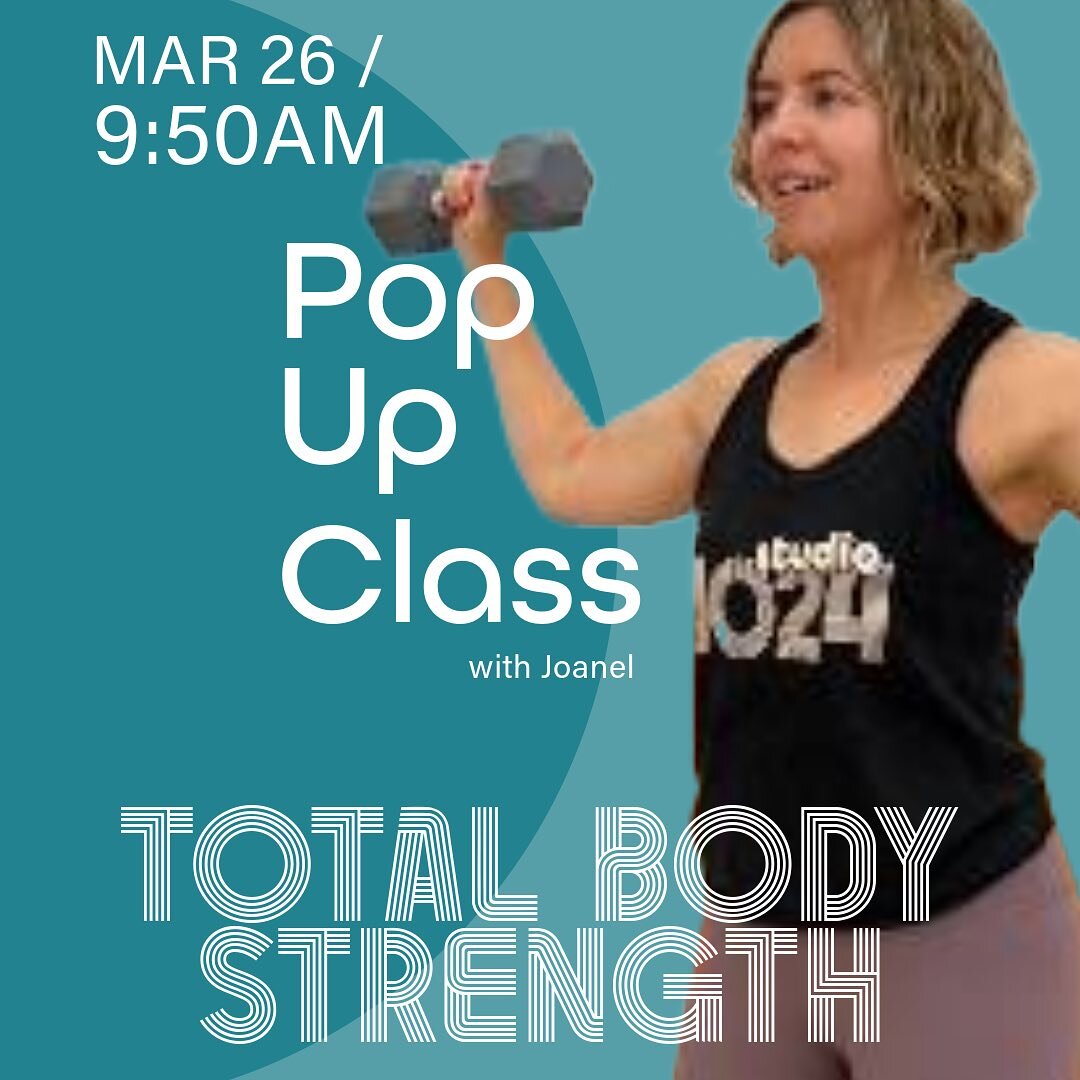 🔥💪 POP-UP CLASS ALERT: Total Body Strength 💪🔥
Get ready to challenge every muscle from head to toe! Join us for a POP-UP Total Body Strength experience. We&rsquo;re mixing it up with weights and compound movements for 3 rounds of pure, challengin