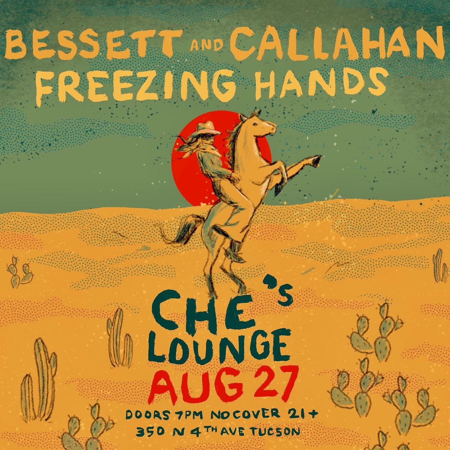 8/27 at @chesloungeaz 
@bessettandcallahan 
@thefreezinghands 

art by @calalalamansi
