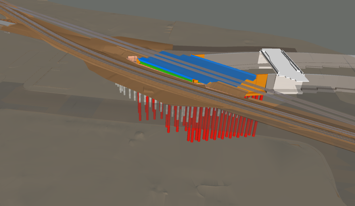 iSX Solutions prepared a detailed BIM of all elements for a new bridge. Data from the model is construction ready