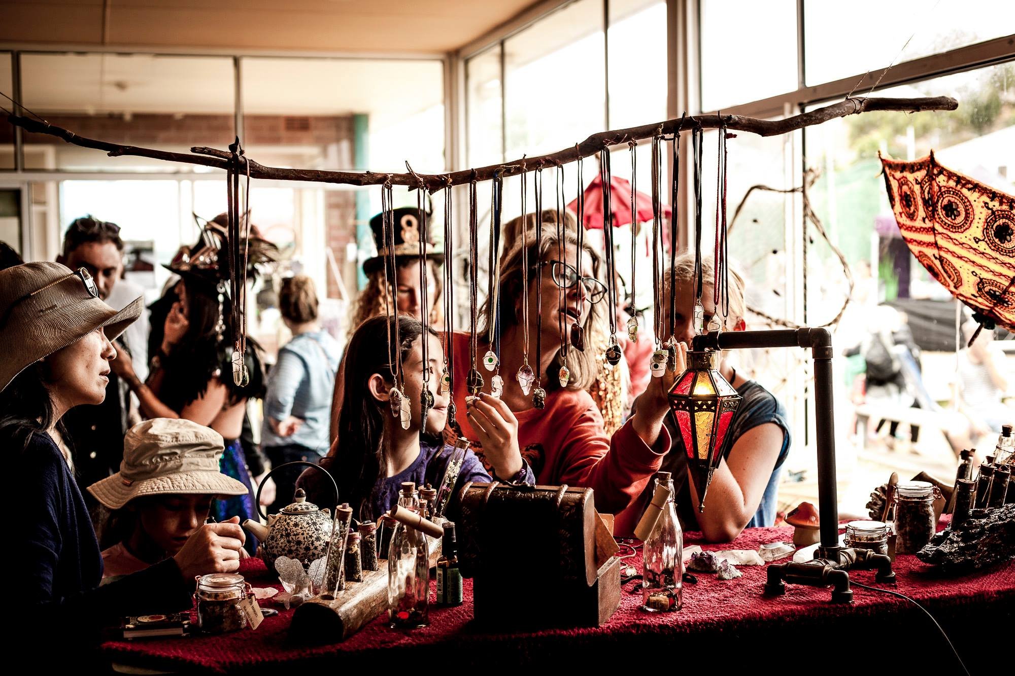 The M market, Maroubra. Exhibiting over 20 artists stalls.