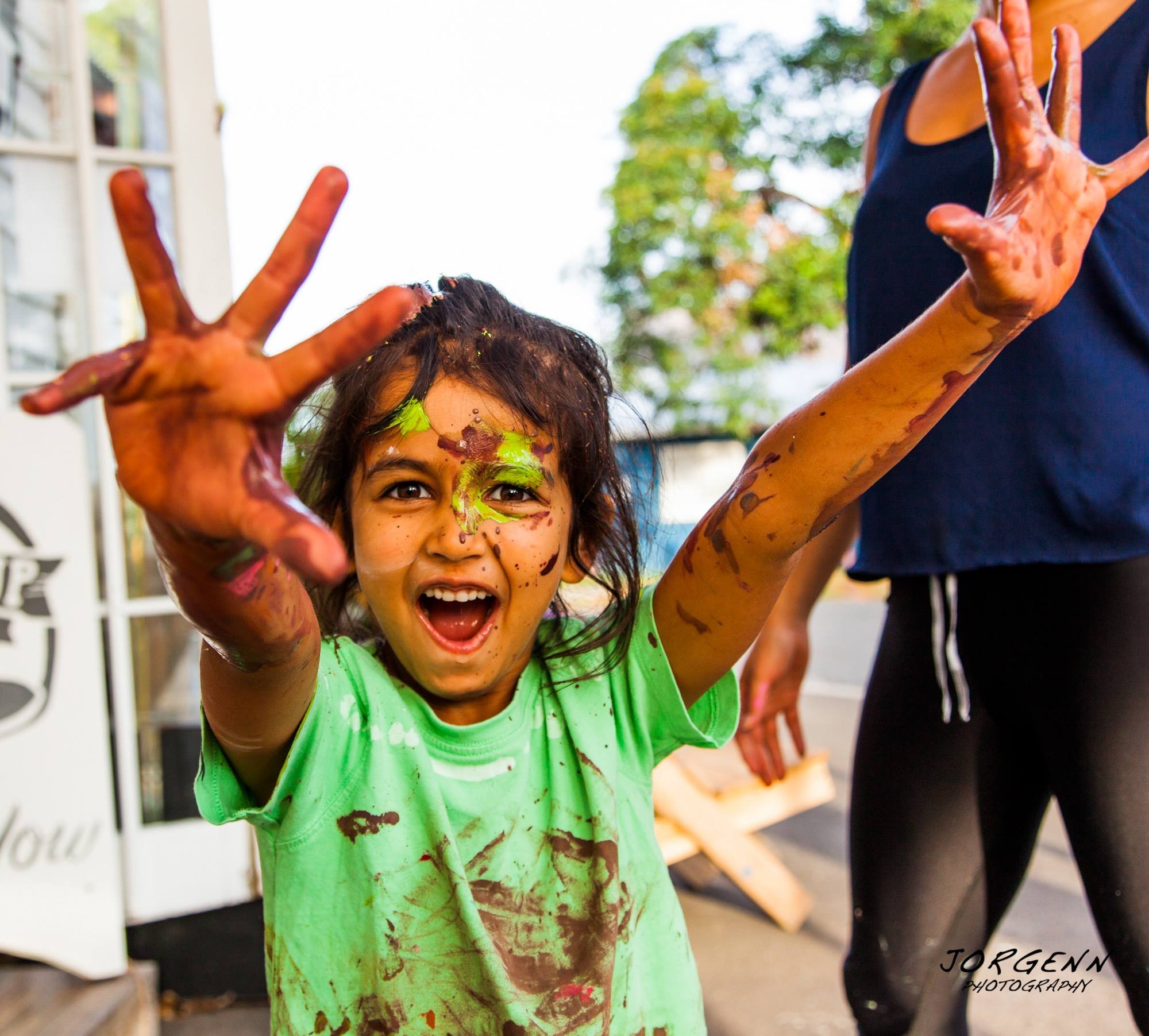 Kids workshop organise with French artists Henri Lamy and Maïa d'Aboville