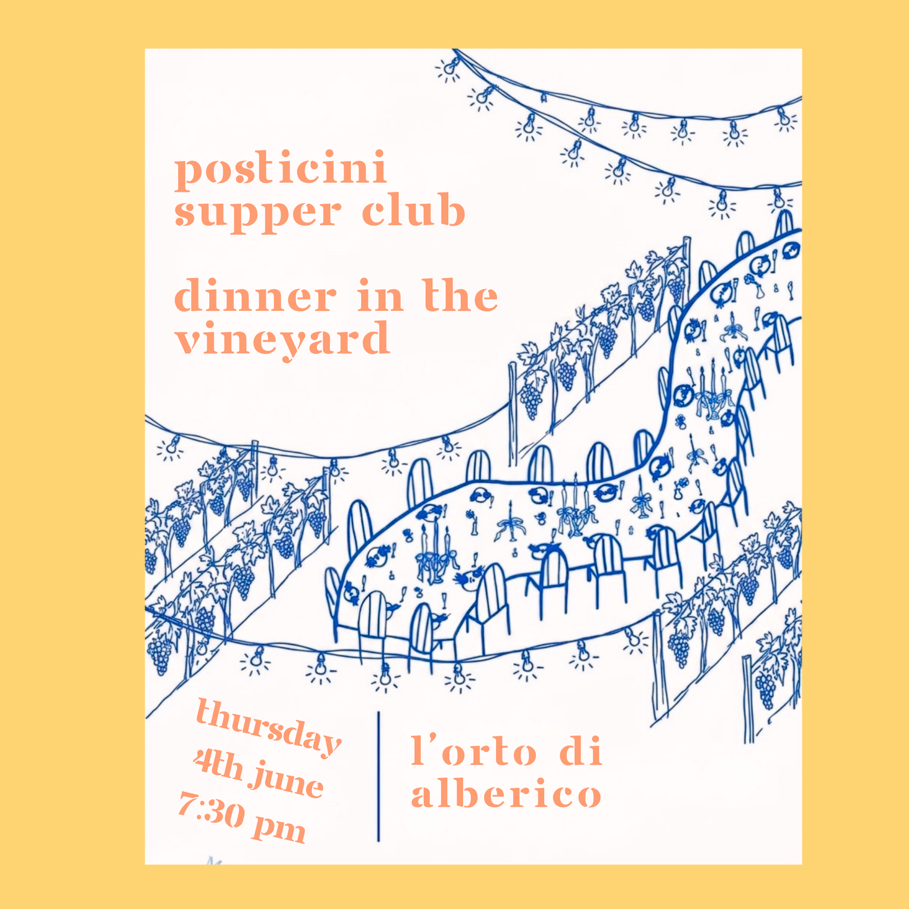 Posticini Supper Club X L’Orto di Alberico