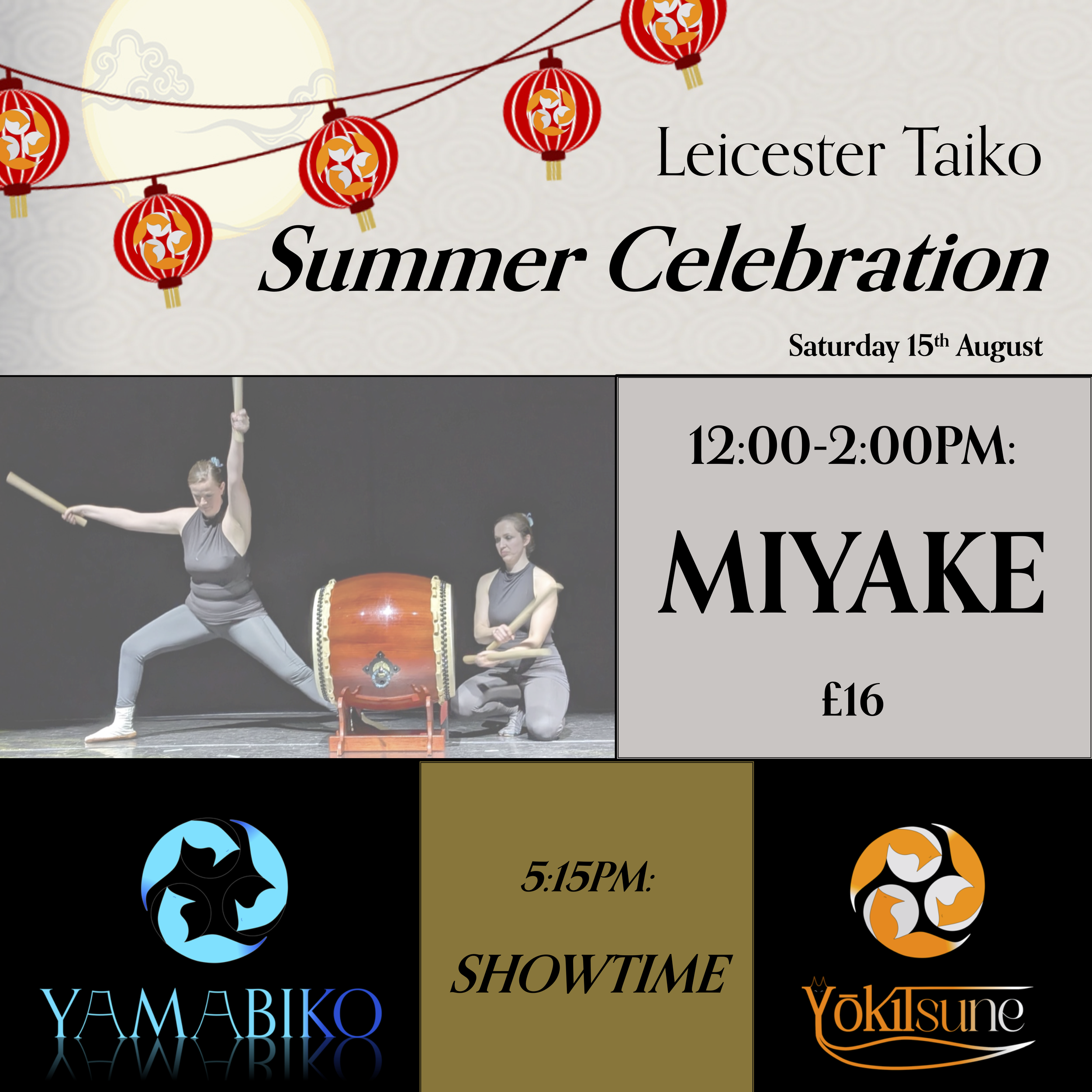 Miyake - 15/08/2026 12:00-14:00
