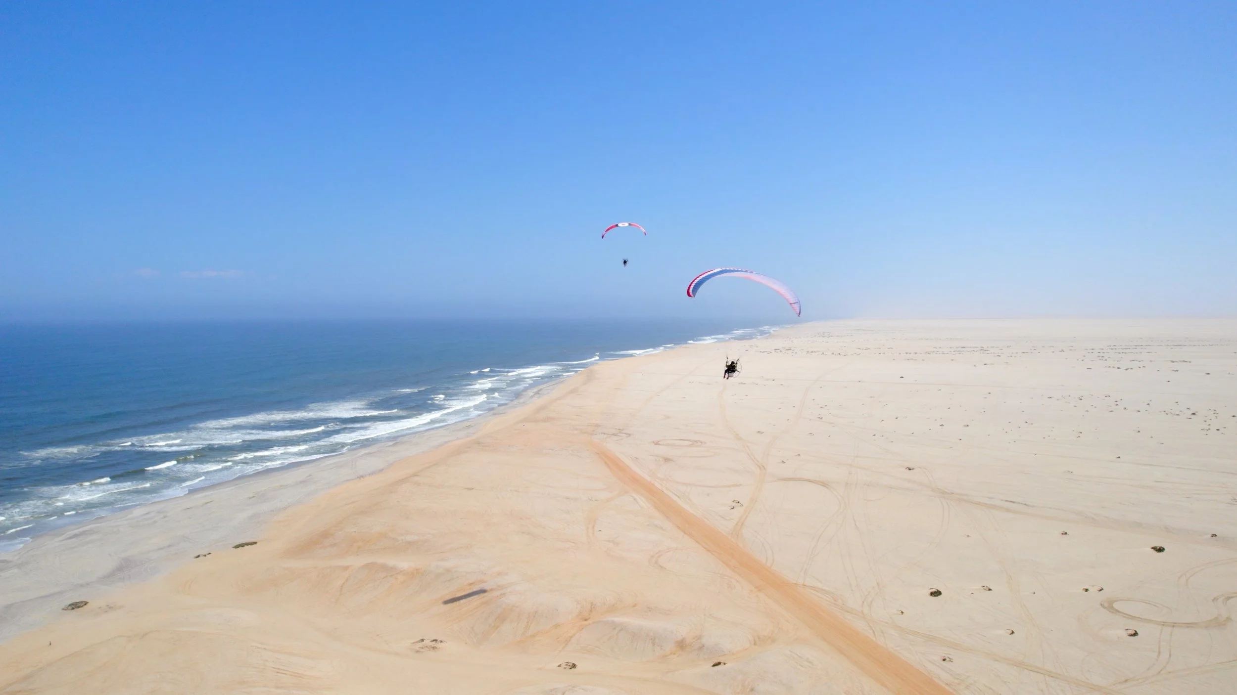 Flying up the Skeleton Coast