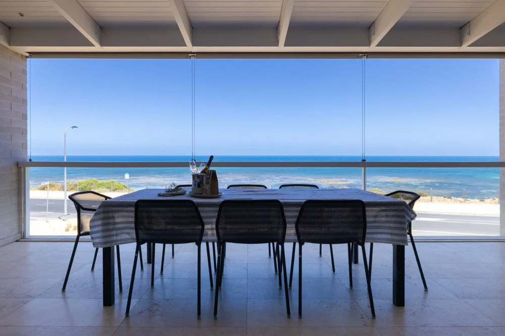 View from upper balcony