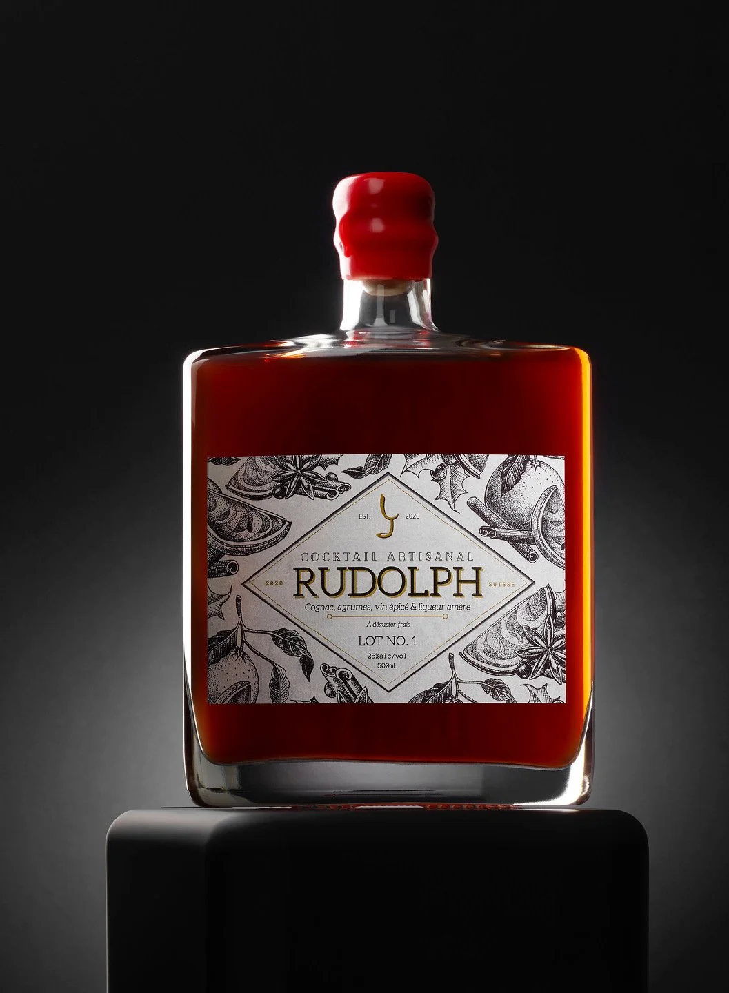 Bouteille de liqueurs bio