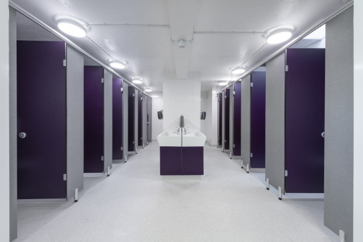purple and grey toilet block at fakenham academy.jpg