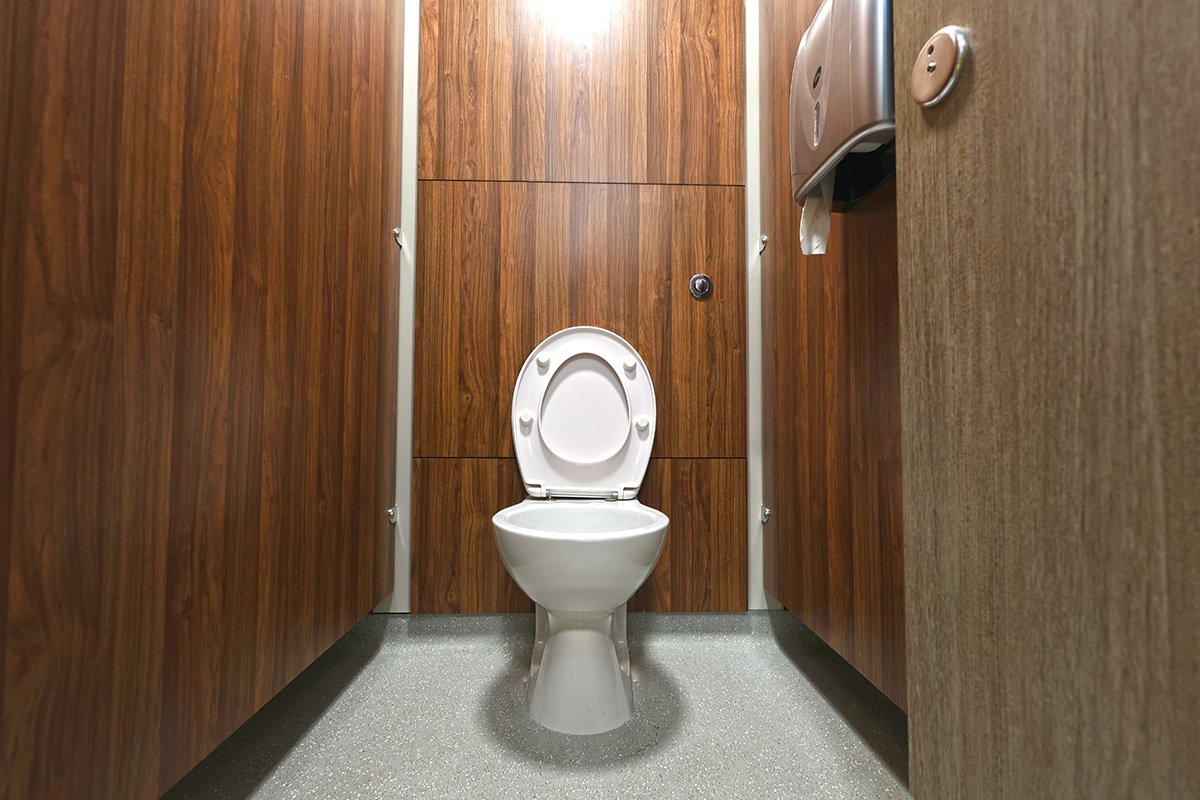 Full toilet with paper dispenser at holiday park.jpg