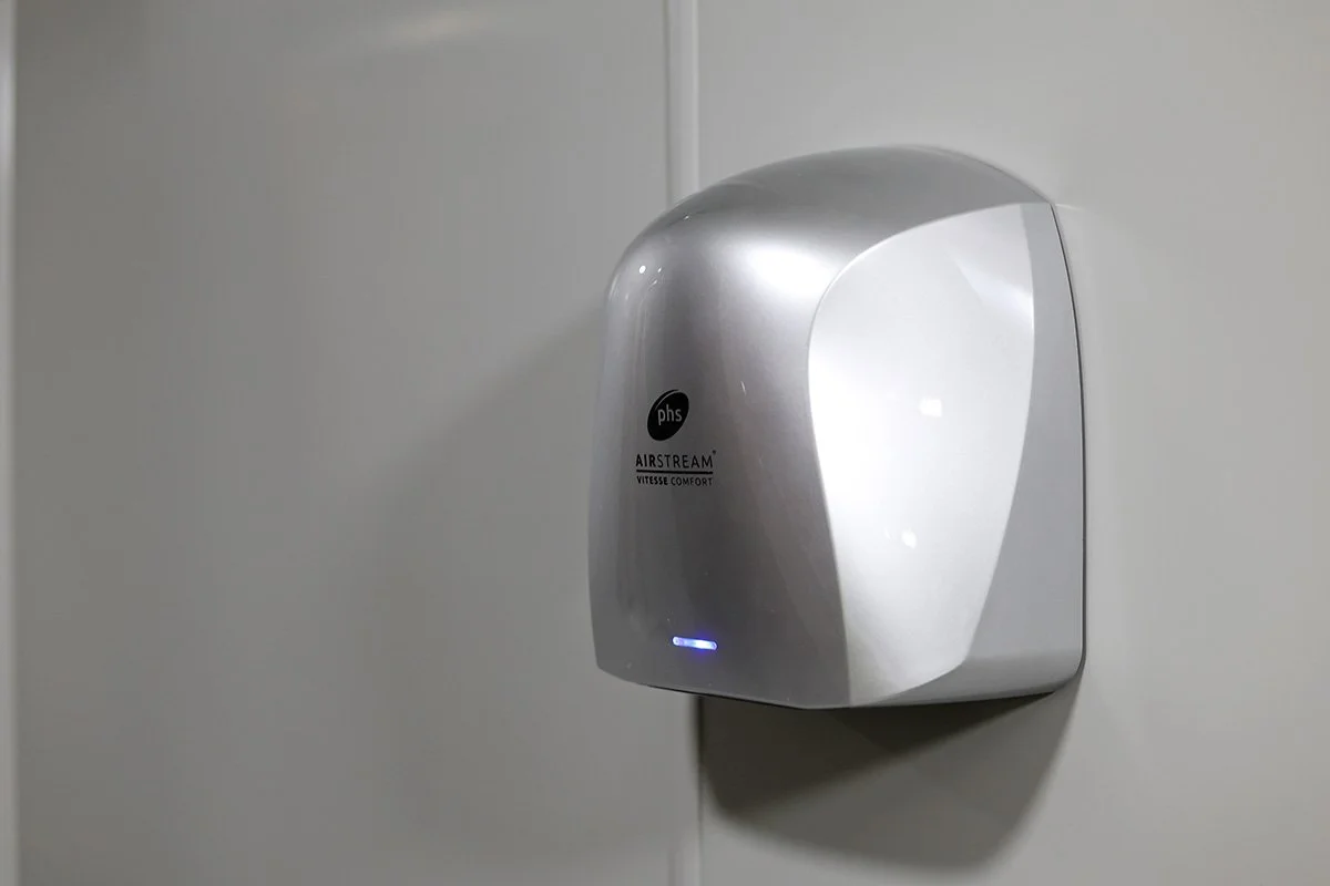 Close up of phs airstream hand dryer at holiday park.jpg