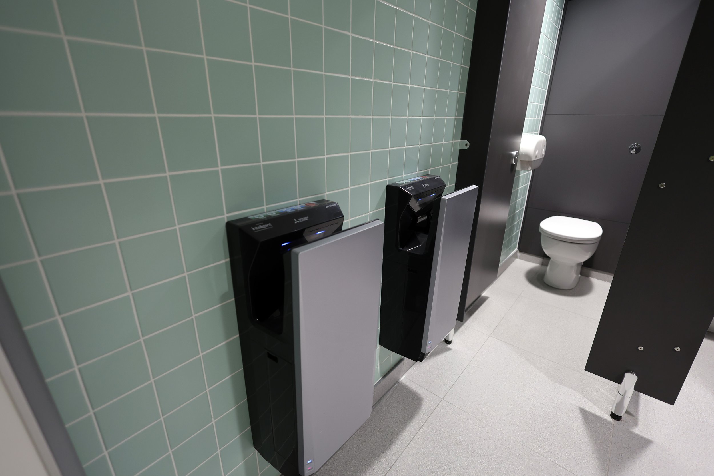 Smart hand dryers and cubicle at Excel London.jpg