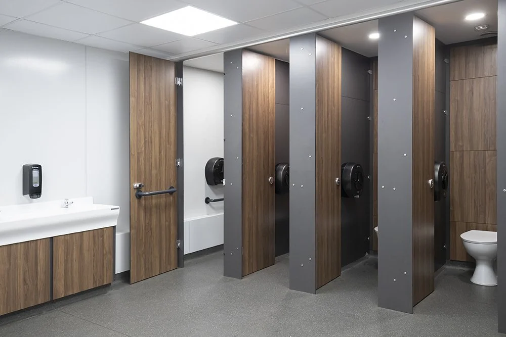 Washrooms with privacy cubicles